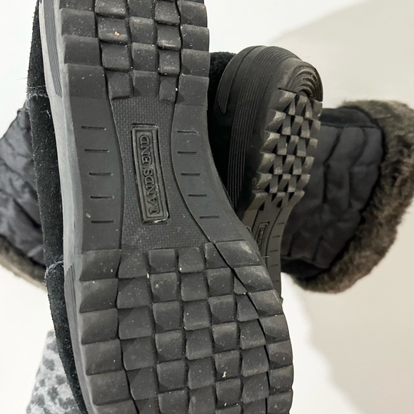 Lands End Sophia Tall Snow Winter Boots Faux Fur Lined Black size 11 - Picture 3 of 9